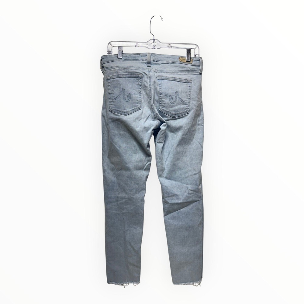 AG Adriano Goldschmied Prima Crop Jeans 29R Light Wash Skinny Raw Hem South Gate - Picture 3 of 7